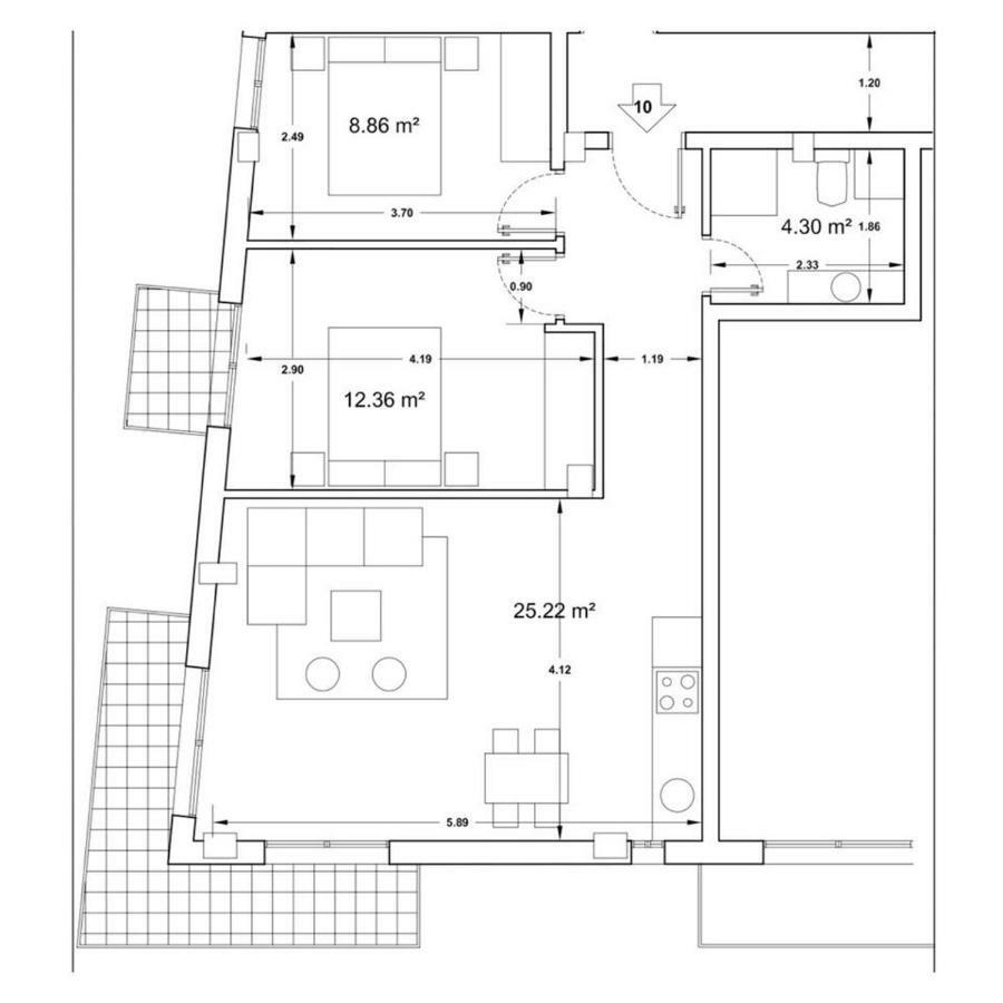 Апартаменты Apartamento Tarifa - Zona 10!Piscina Экстерьер фото